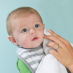 Green Sprouts Standard 100 by OEKO-TEX certified muslin cloths ensure safe daily handling.