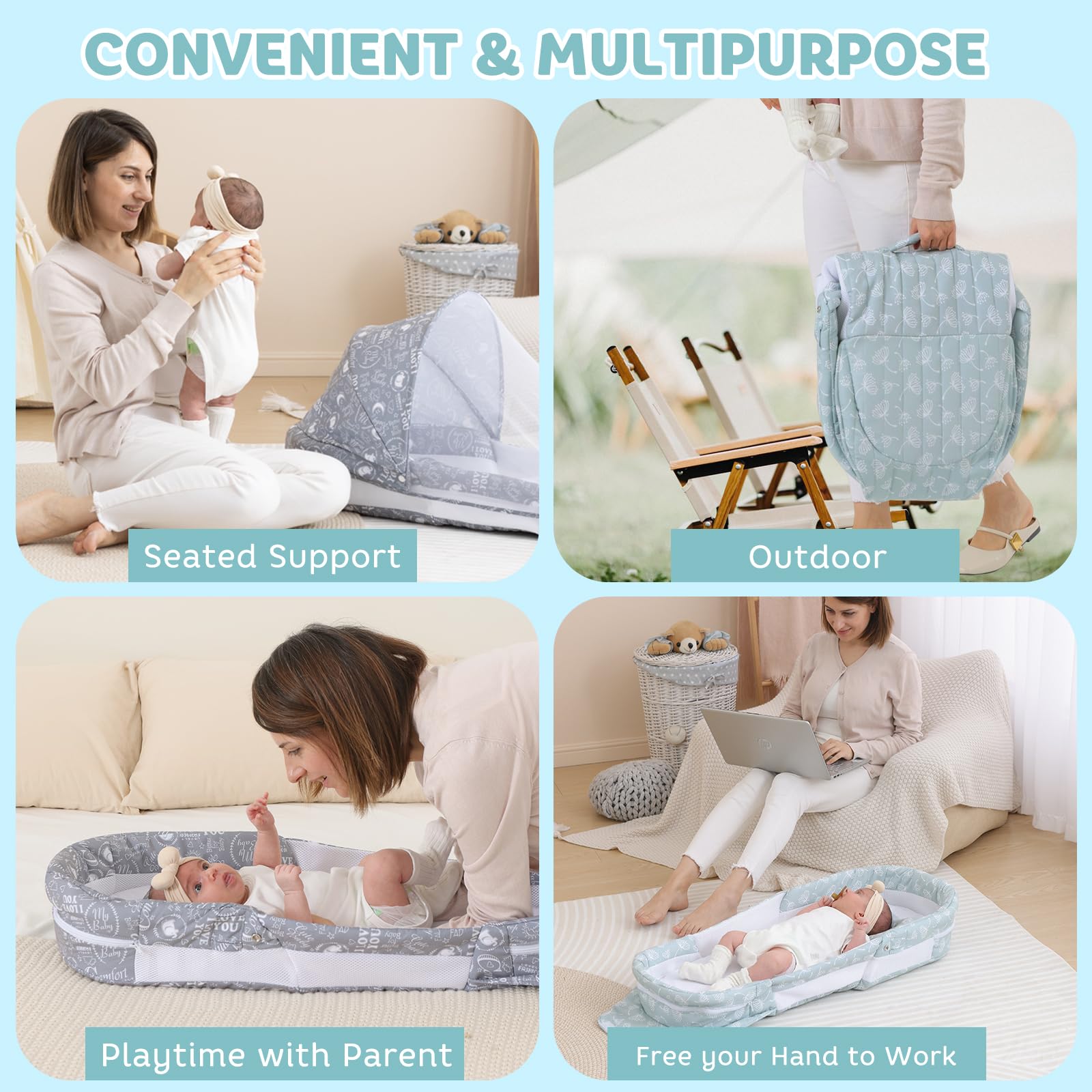 Greenecocs portable diaper bag conversion adds on-the-go storage.