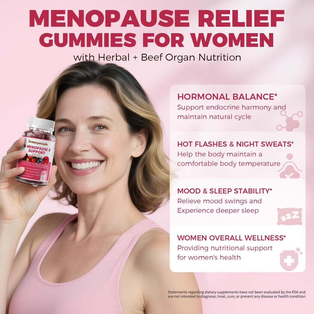 GREENPEOPLE vitex berry ingredient supports balanced mood and hormones during menopause