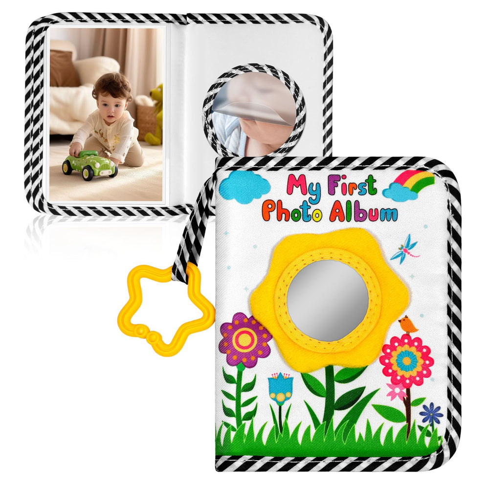 Grekos My First Photo Book cover in soft fabric for baby-friendly viewing