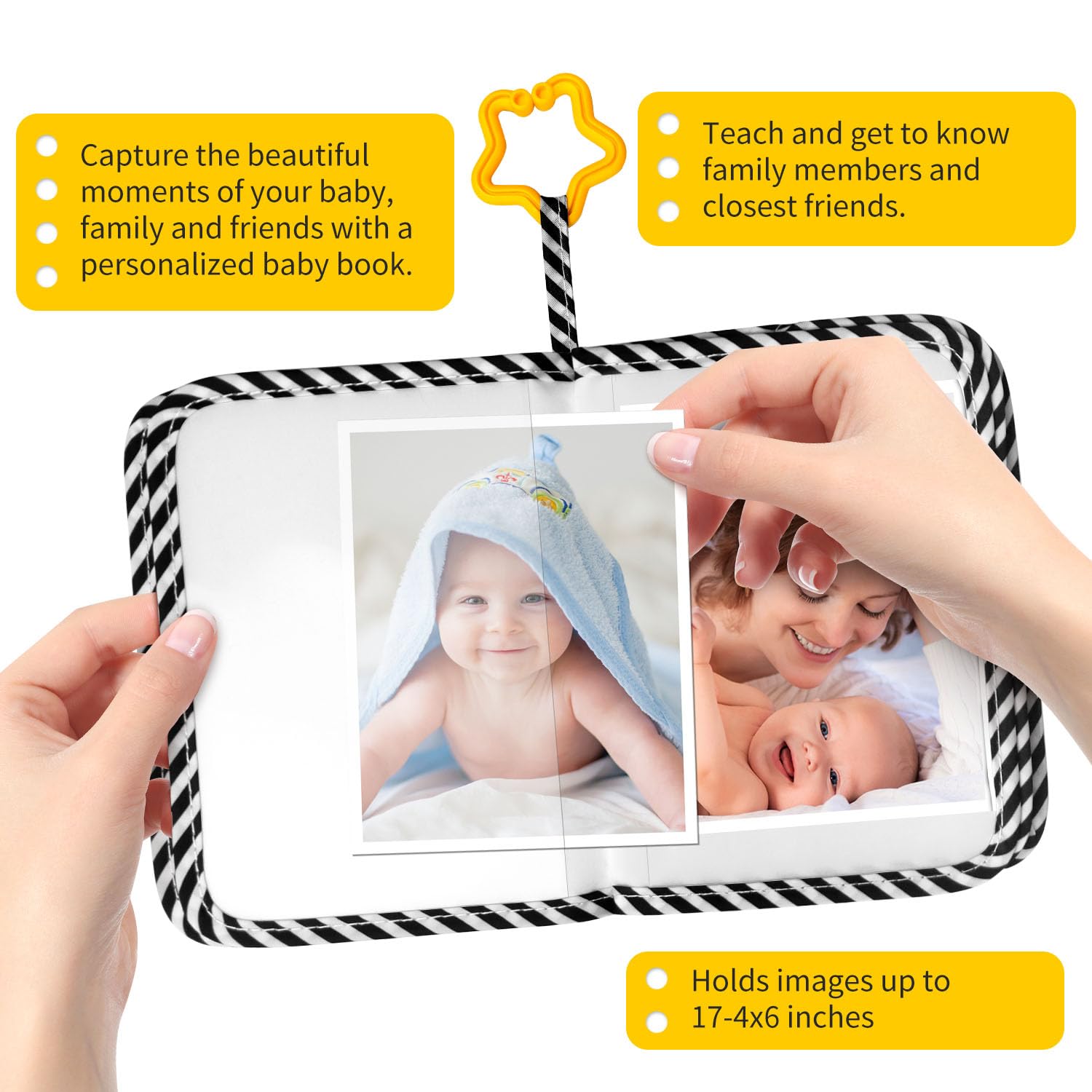Grekos My First Photo Book interior slots hold 17 photos for family memories