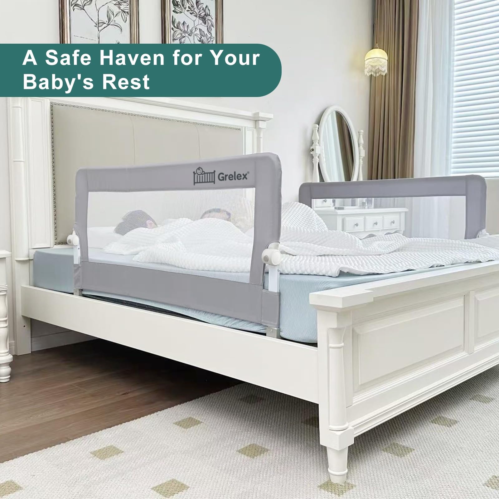 Grelex easy-install no-tools setup provides instant peace of mind.