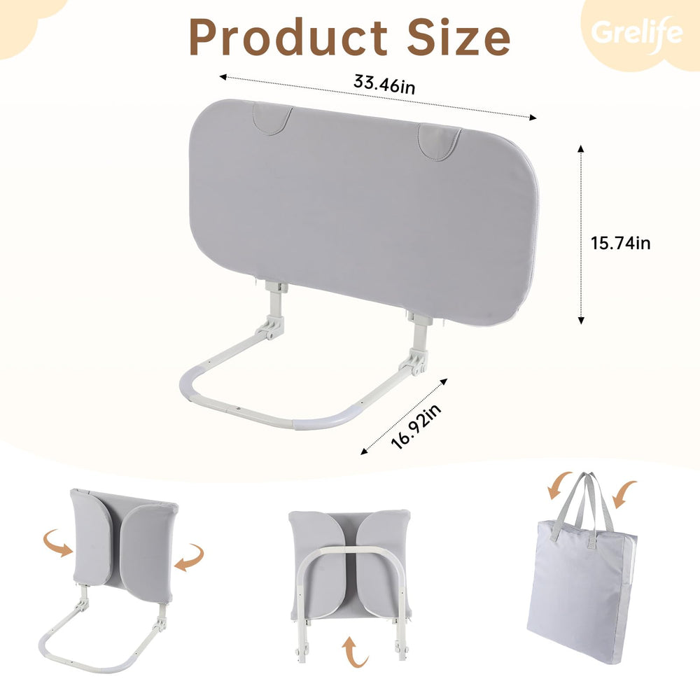 Grelife machine-washable cover keeps the rail clean and ready for daily use