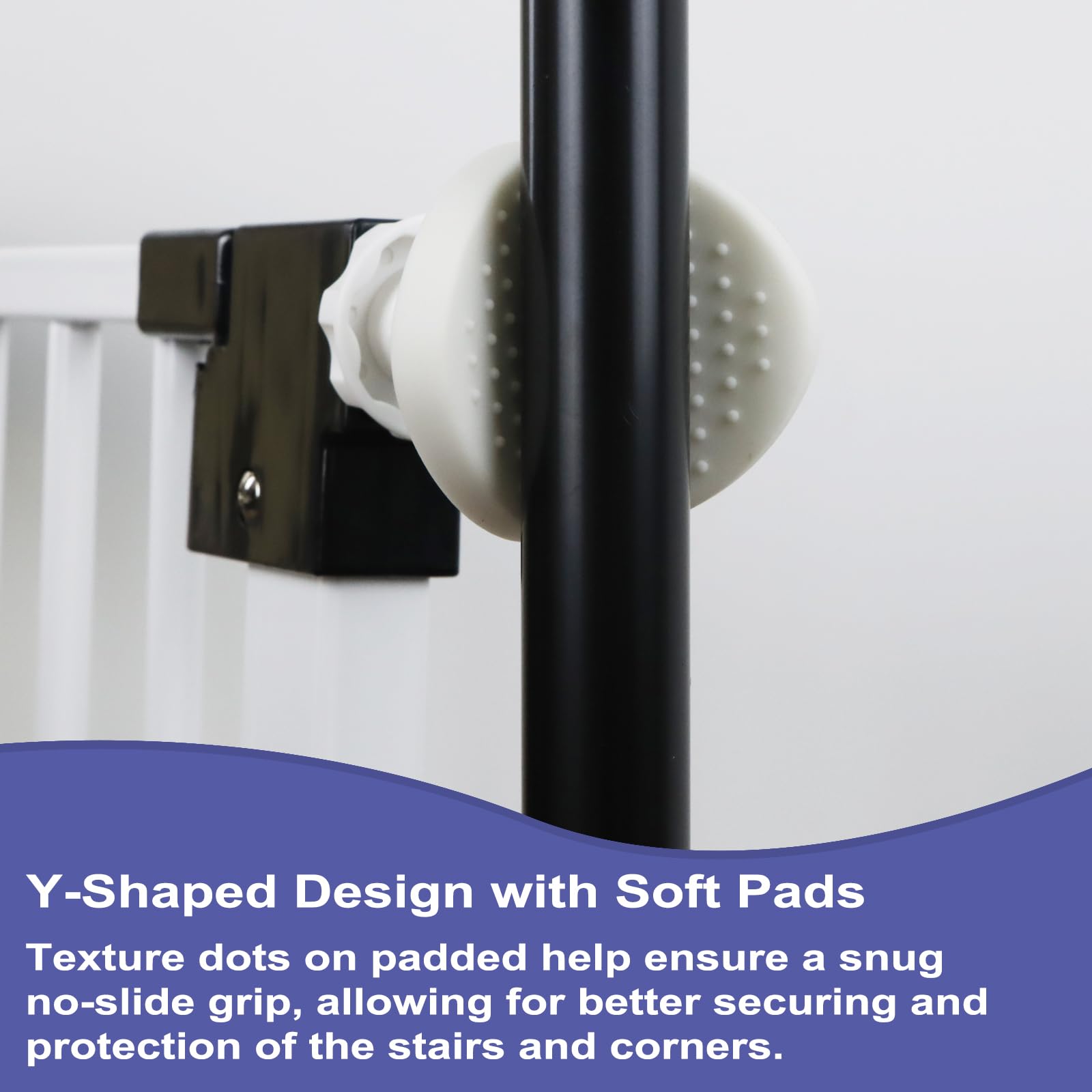 GRENFU soft pads grip stair banisters for a snug, non-slip fit.