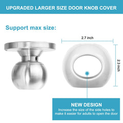 GRENFU bigger-size knob cover on a spherical knob for easier access