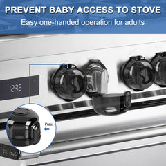 GRENFU easy-install knob covers demonstrate quick setup for busy households.