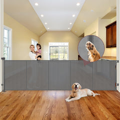 GRENFU reinforced 41-inch tall gate mesh for extra tall openings; prevents climbing.