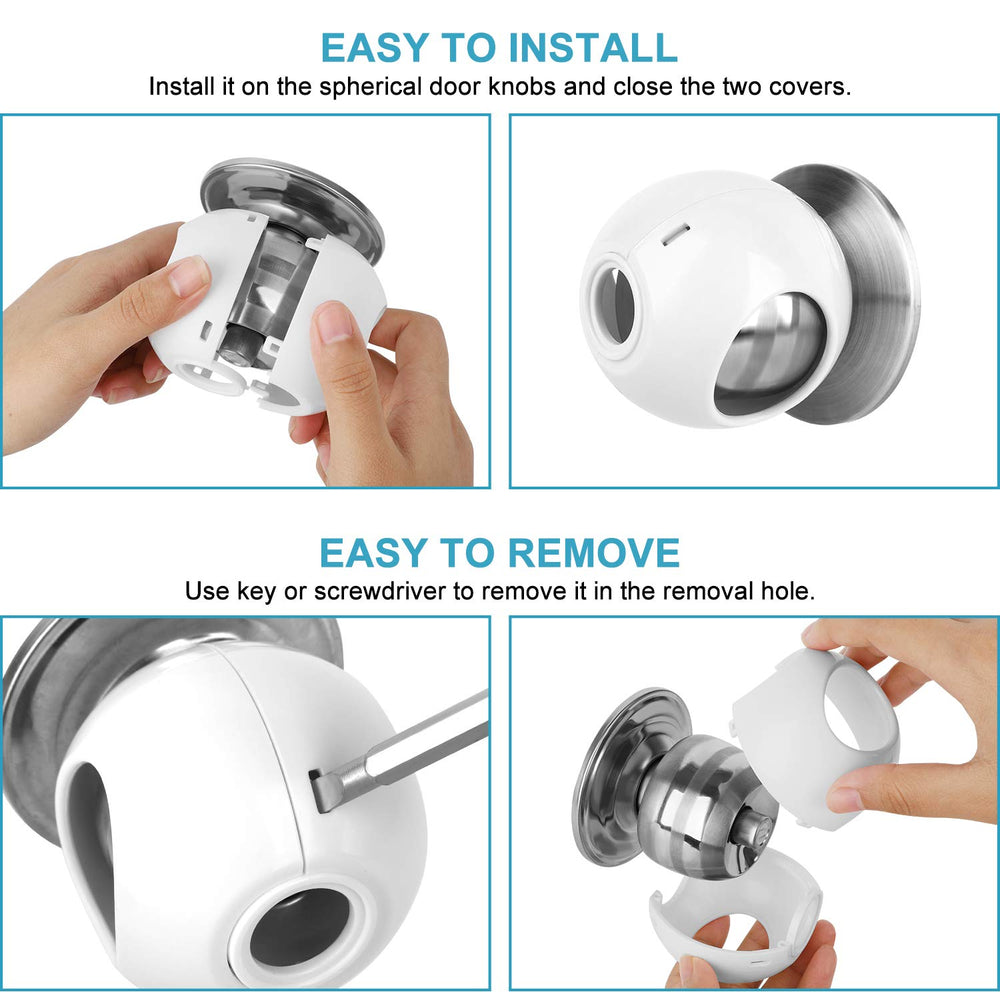 GRENFU sleek design blends with home decor while protecting the knob