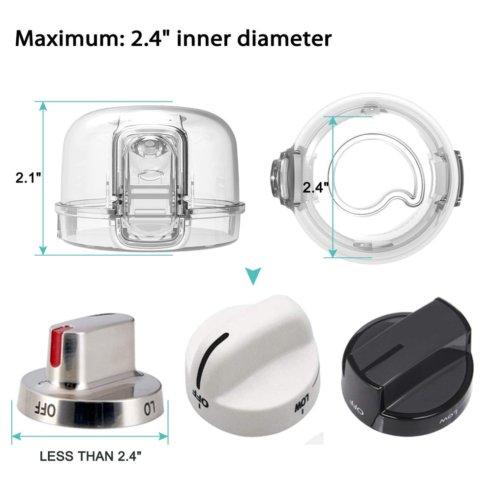 GRENFU universal-size knob covers fit various gas stoves.