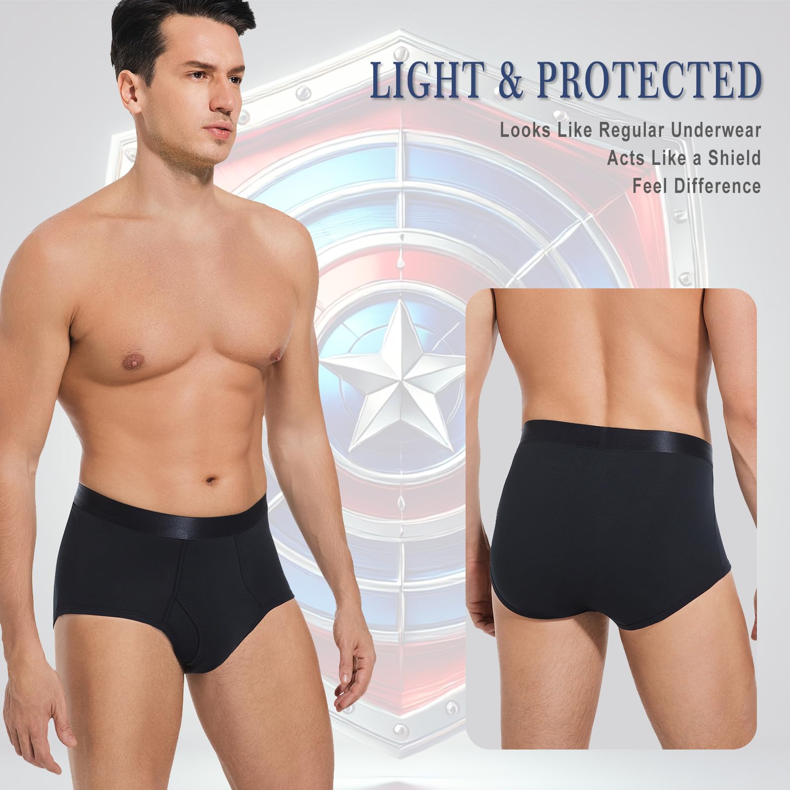 GRESTU underwear showing high absorbency to stay dry during activities.