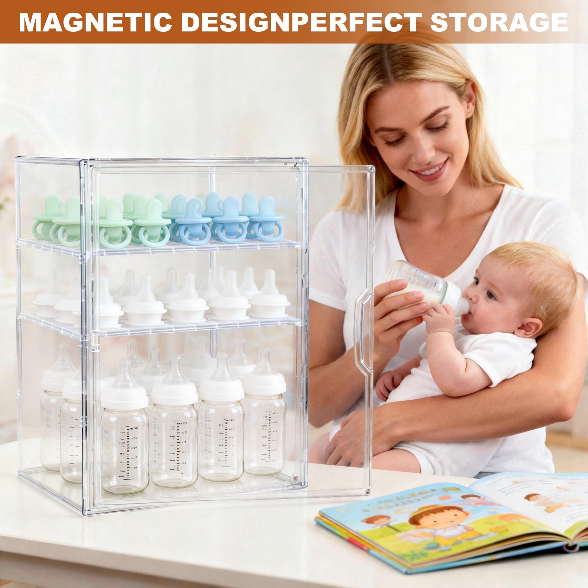 GRETJOB compact storage saves kitchen and nursery space for everyday use.