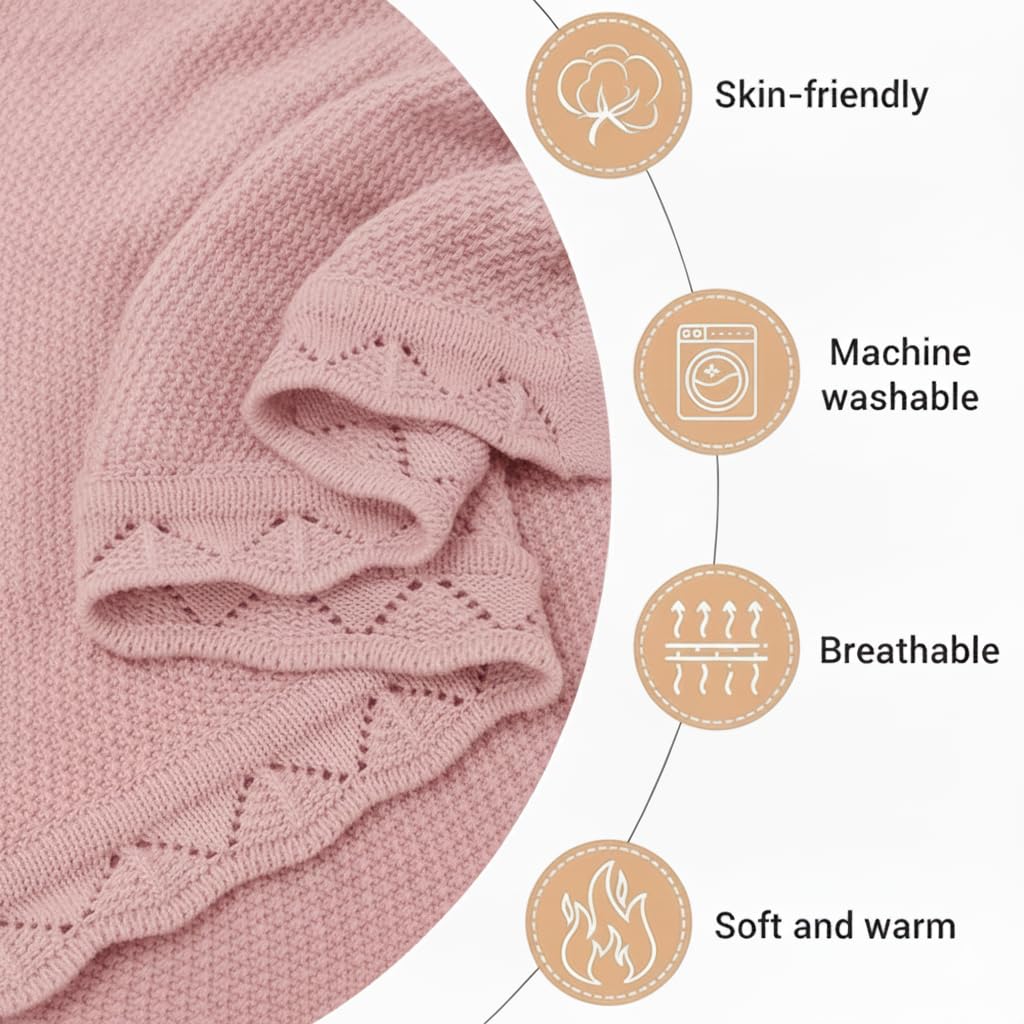 Grewear 30x30-inch size fits in cribs, car seats, and cozy laps.