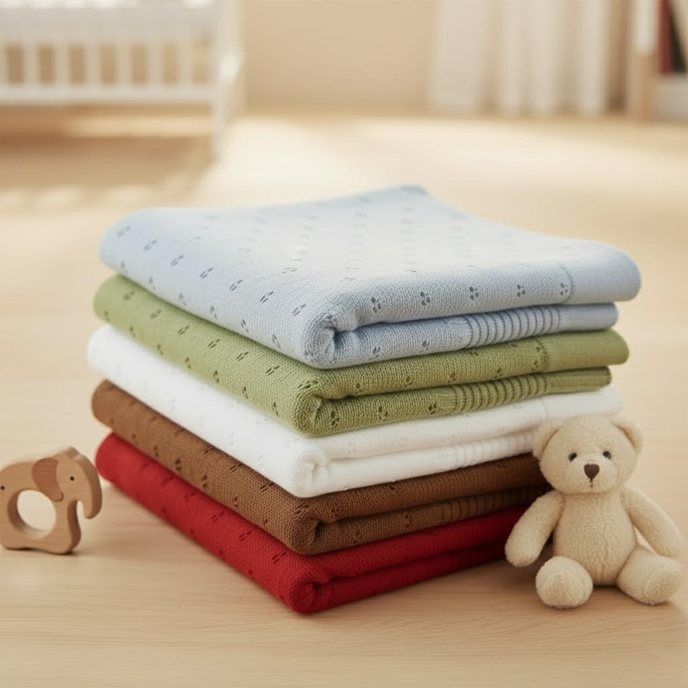 Grewear blanket used during stroller ride for comfort