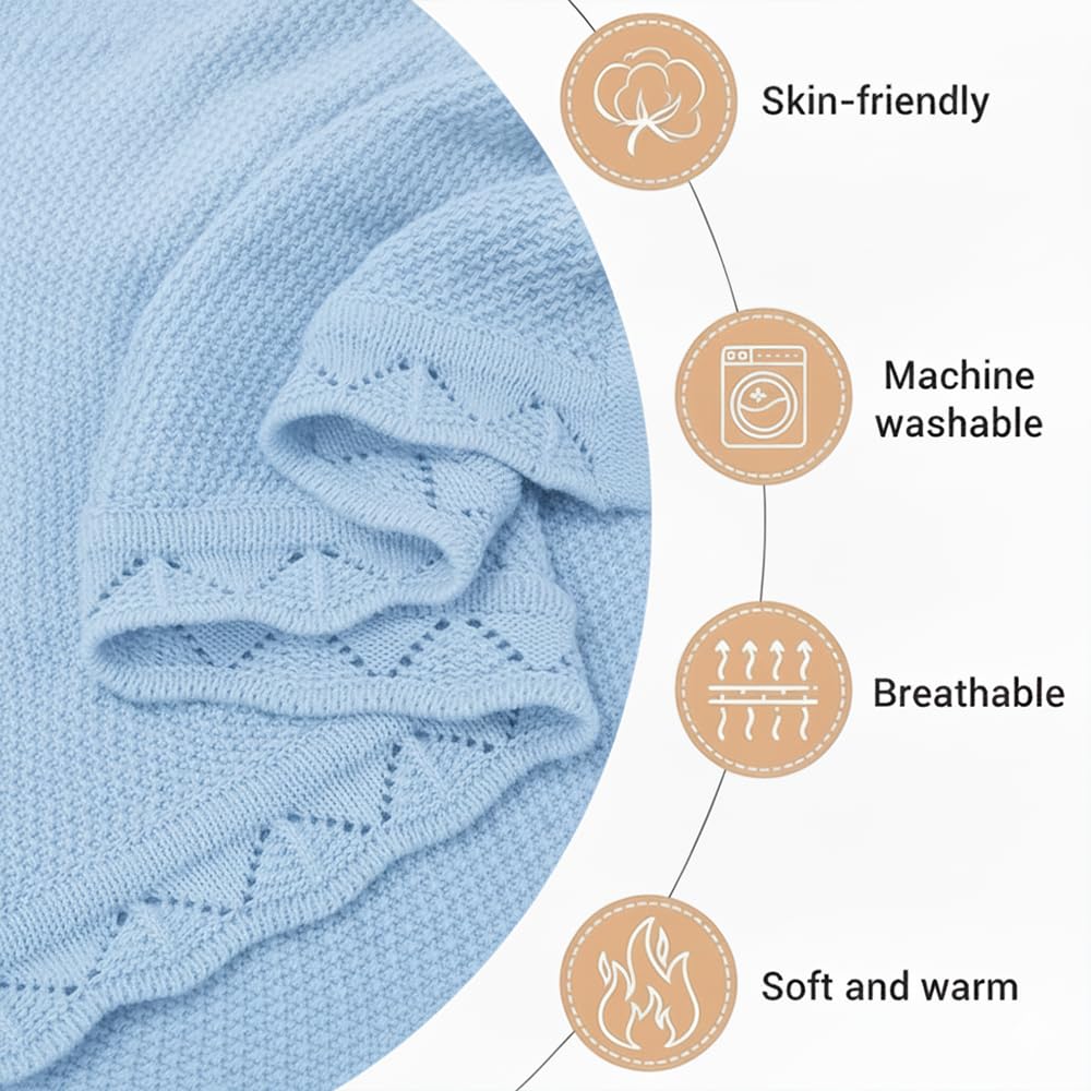 Grewear blanket with crib-friendly size supports naps and cuddles.