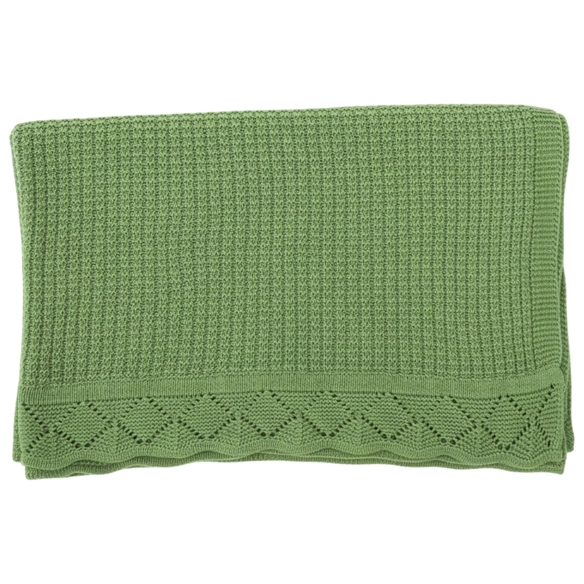 Grewear Baby Knit Blanket beige texture highlights waffle weave for breathable comfort.