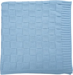 Grewear Baby Knit Blanket with checkered pattern offers breathable warmth for newborn swaddling.