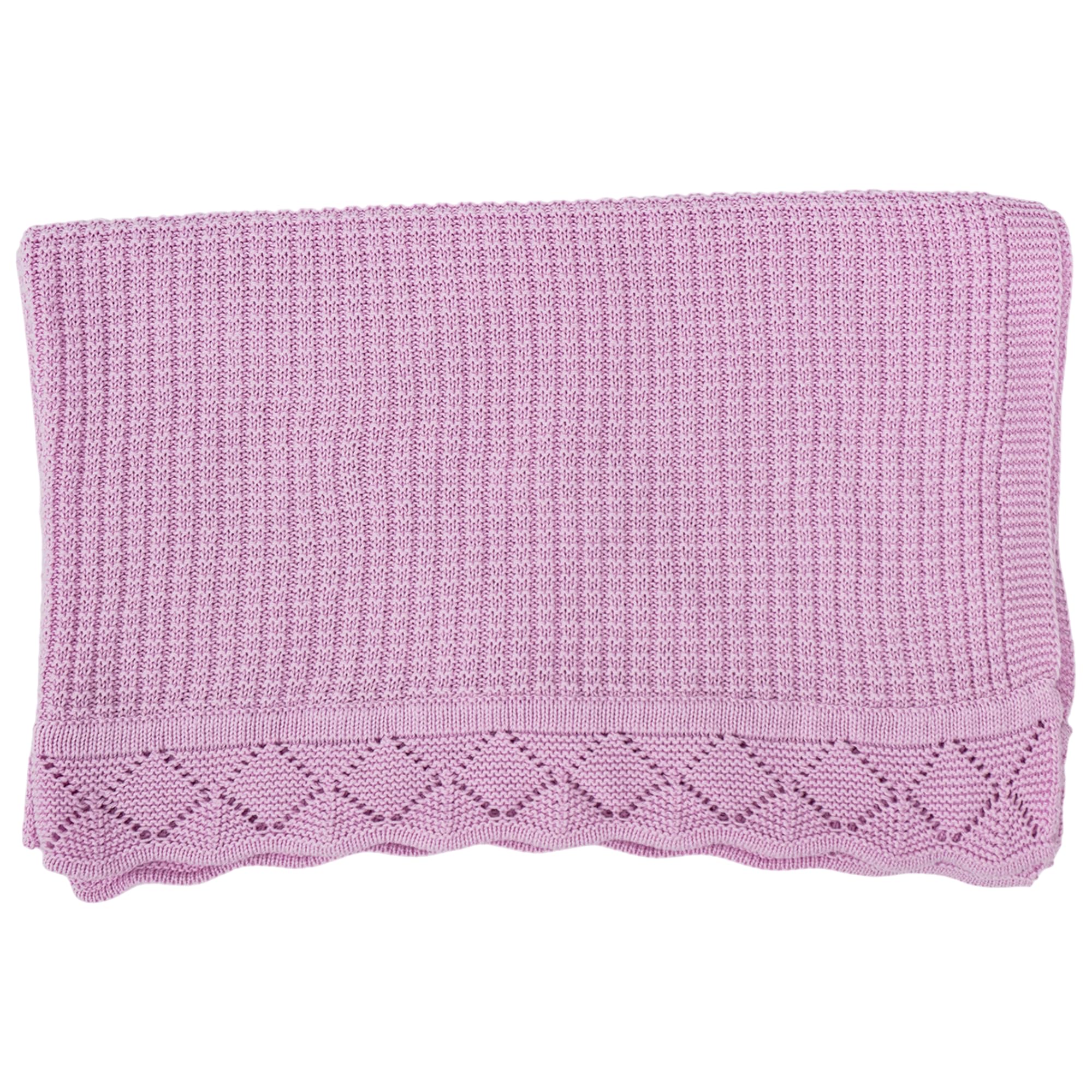 Grewear baby knit blanket with cotton waffle texture for breathable comfort