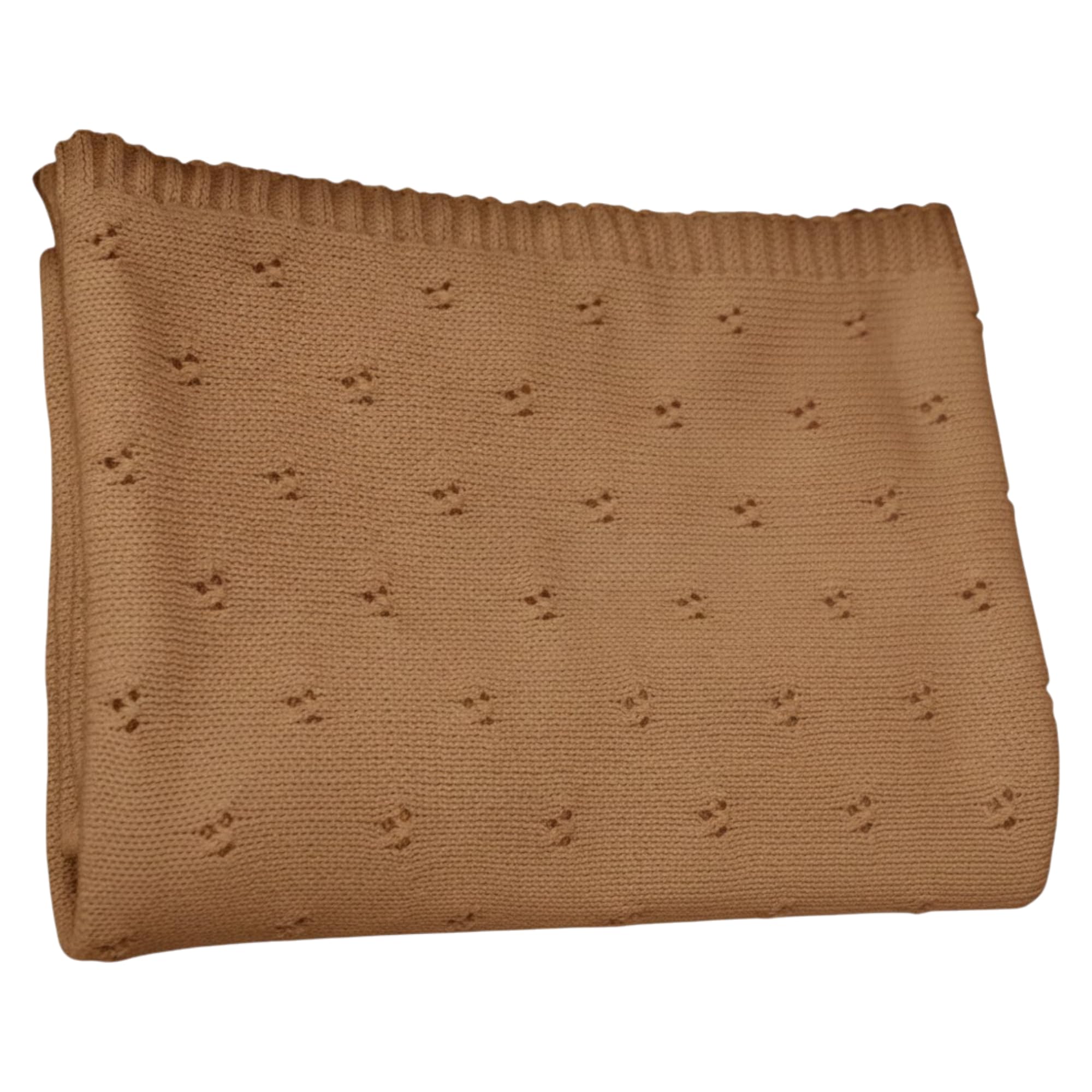 Grewear baby knit blanket eyelet pattern for breathable comfort