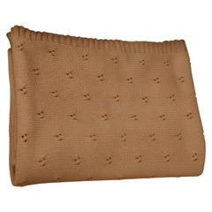 Grewear baby knit blanket eyelet pattern for breathable comfort