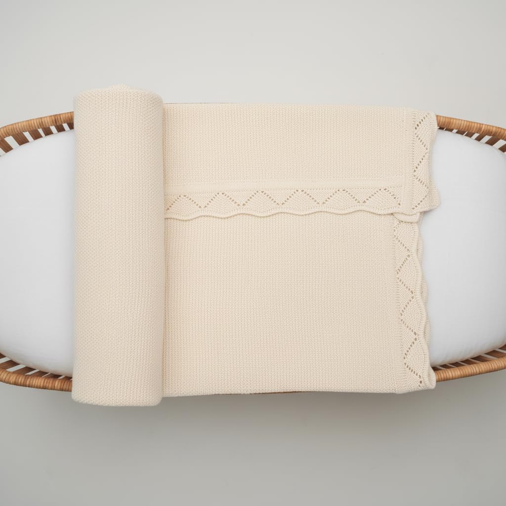 Grewear cream knit blanket presented as a thoughtful gift option
