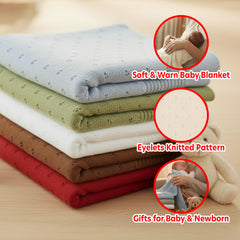 Grewear Baby Knit Blanket lightweight design ideal for stroller rides and outings
