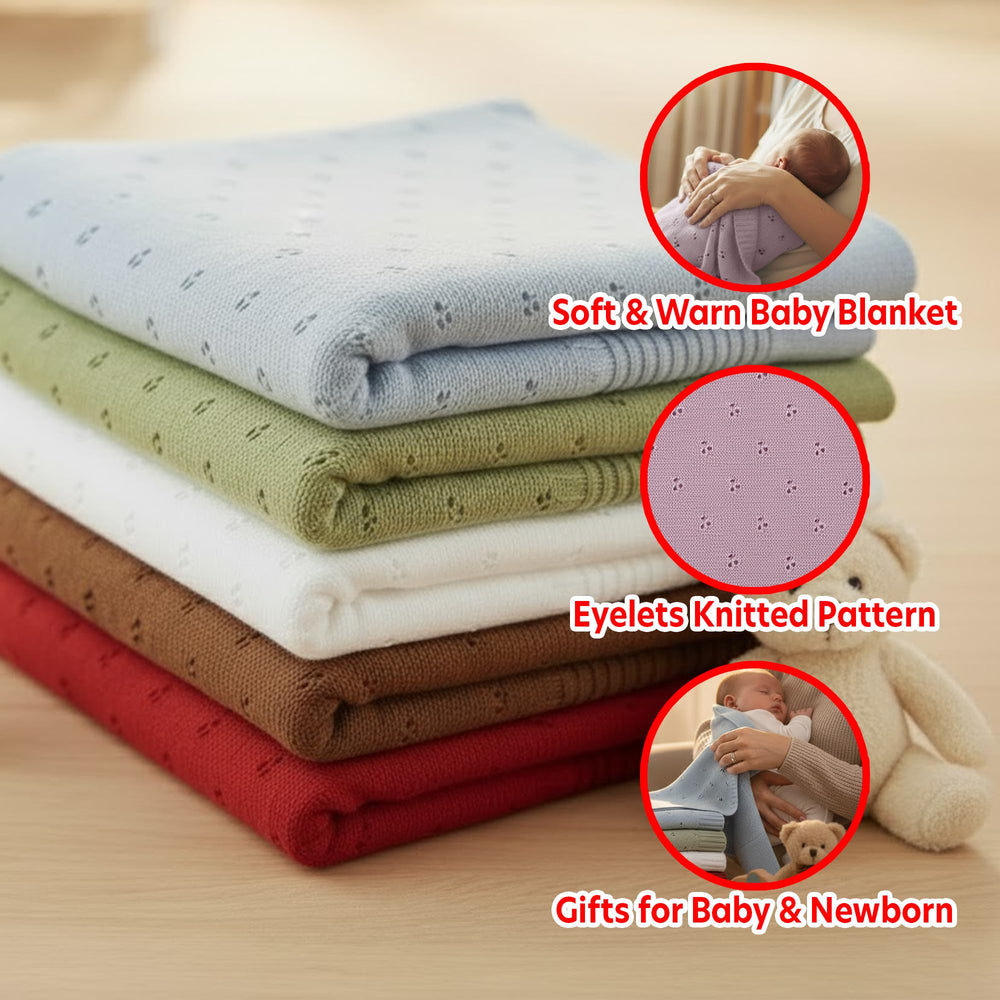 Grewear blanket shown in use for stroller rides and crib naps.