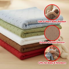 Grewear baby knit blanket lightweight warmth for stroller rides