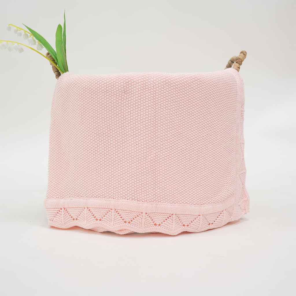 Grewear cotton baby blanket laid flat showing soft breathable fabric