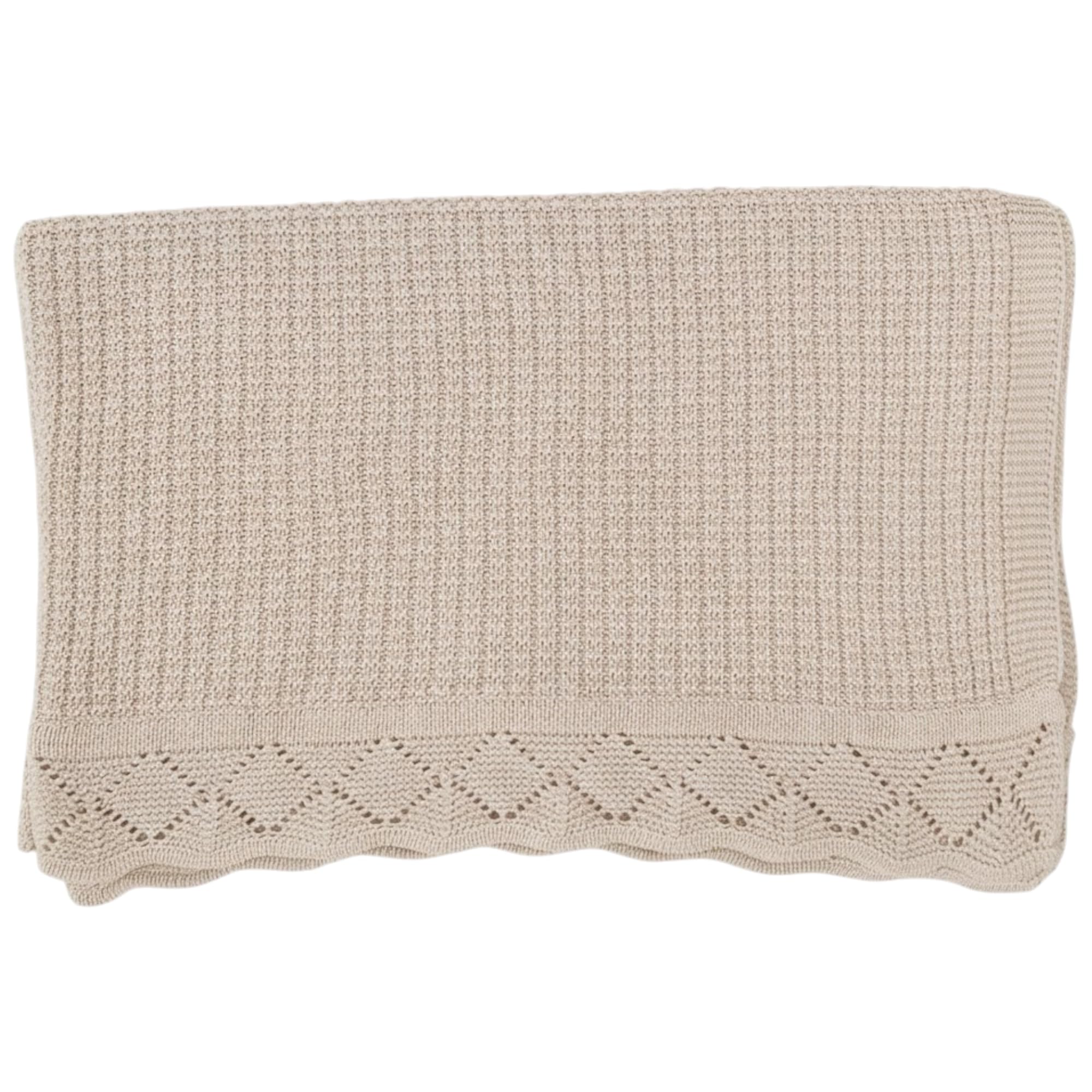 Grewear Baby Knit Blanket waffle texture for breathable warmth