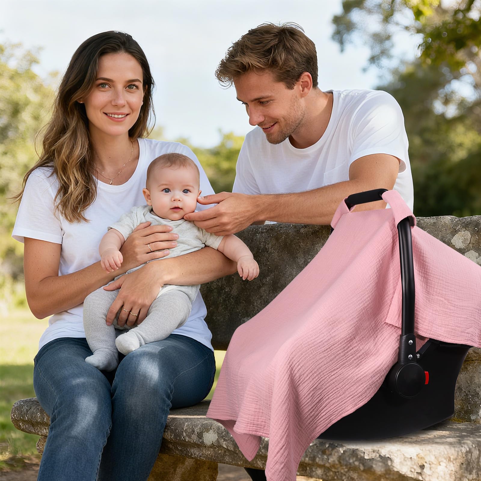 Gripooaven secure-stitch-snaps provide a snug attachment to standard car seats
