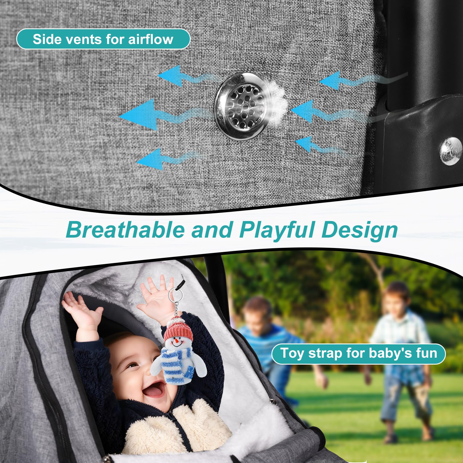 Gripooaven universal-fit with elastic edges Velcro and bottom buckles secure attachment