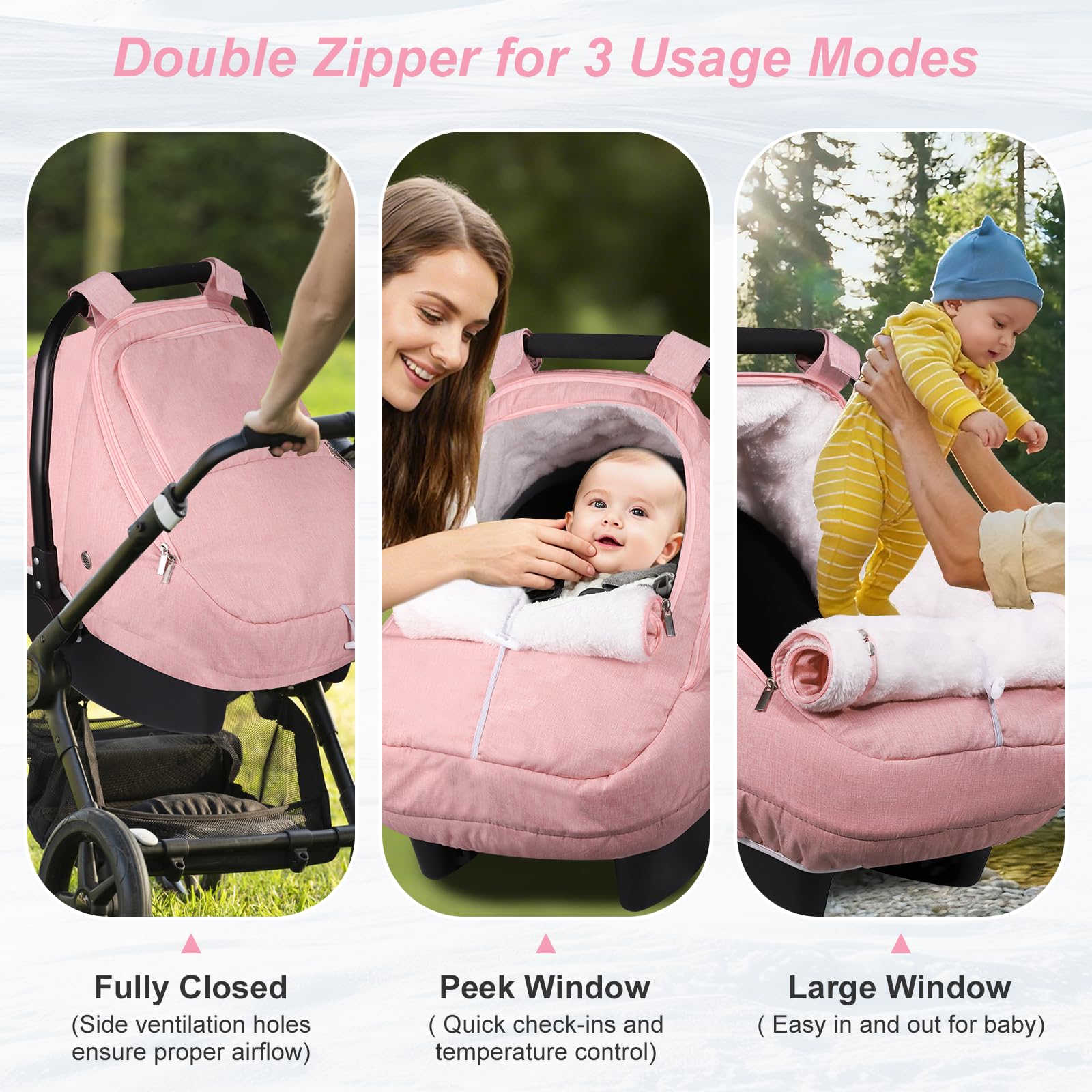 Gripooaven dual-zip design enables easy access for checks and feeding.