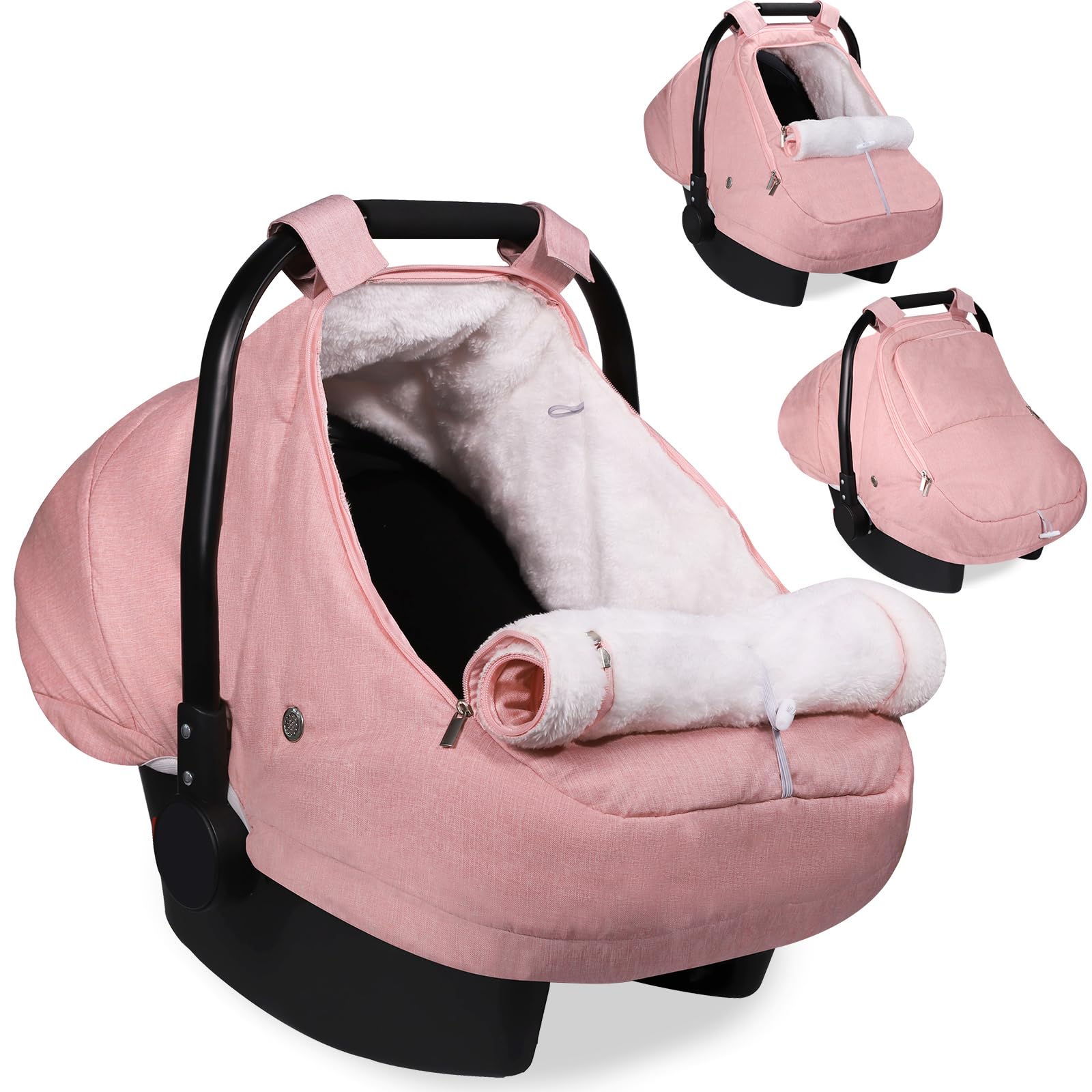 Gripooaven winter car seat cover with plush lining for warm, comfortable rides.