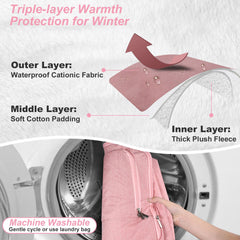 Gripooaven cover exterior is waterproof to protect against rain and snow.