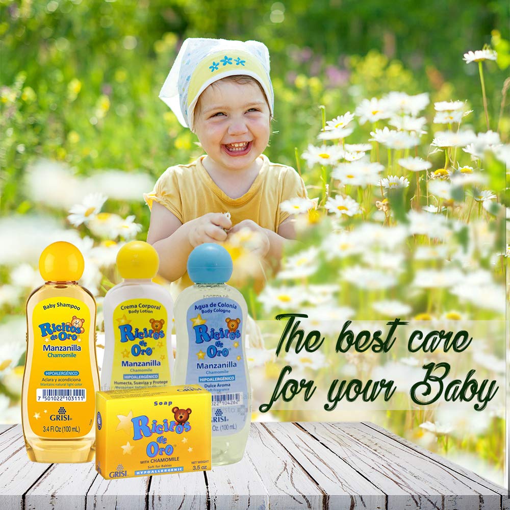 Grisi Golden Tresses Chamomile Baby Cream jar for soothing moisture.
