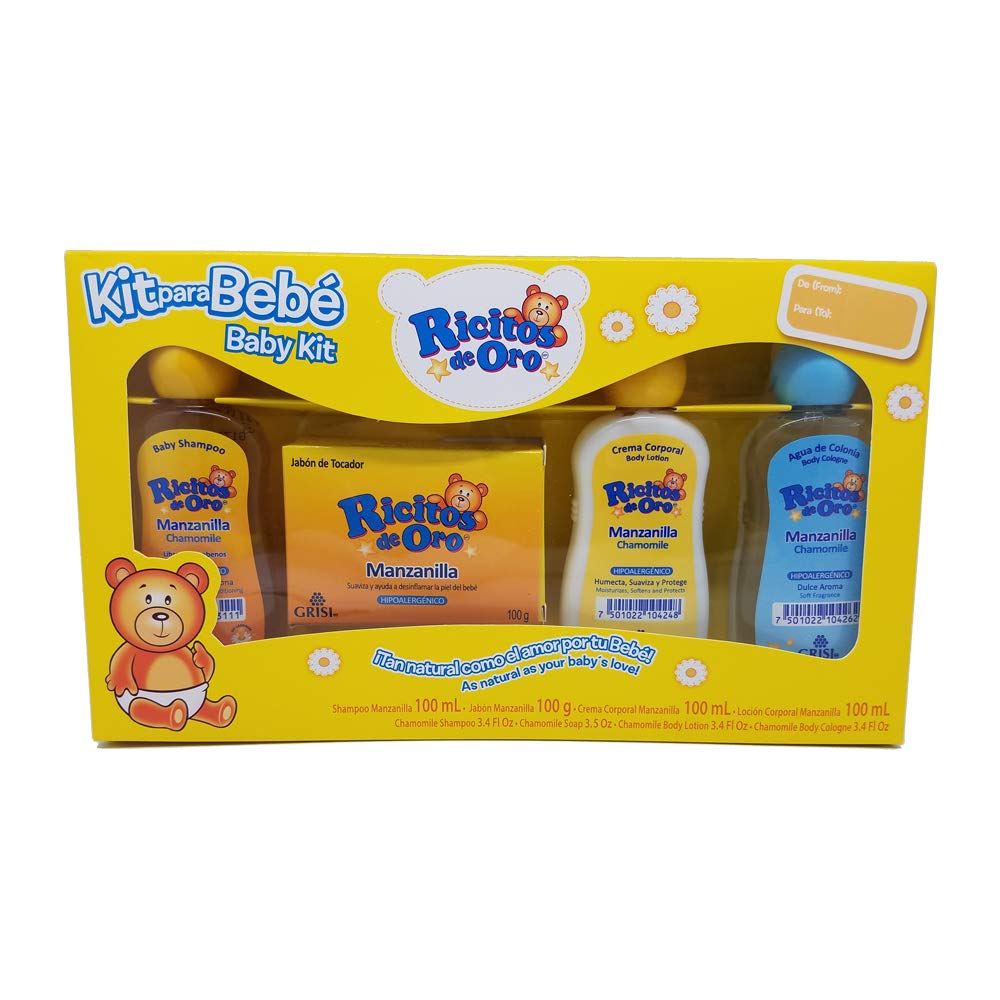 Grisi Golden Tresses Chamomile Baby Shampoo bottle for gentle cleansing.