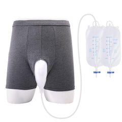 GRLEAYIE male catheter external self-sealing grey S, compact daily wear