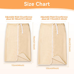 GRLEAYIE multifunctional full-open adult diaper skirt shown for easy wear