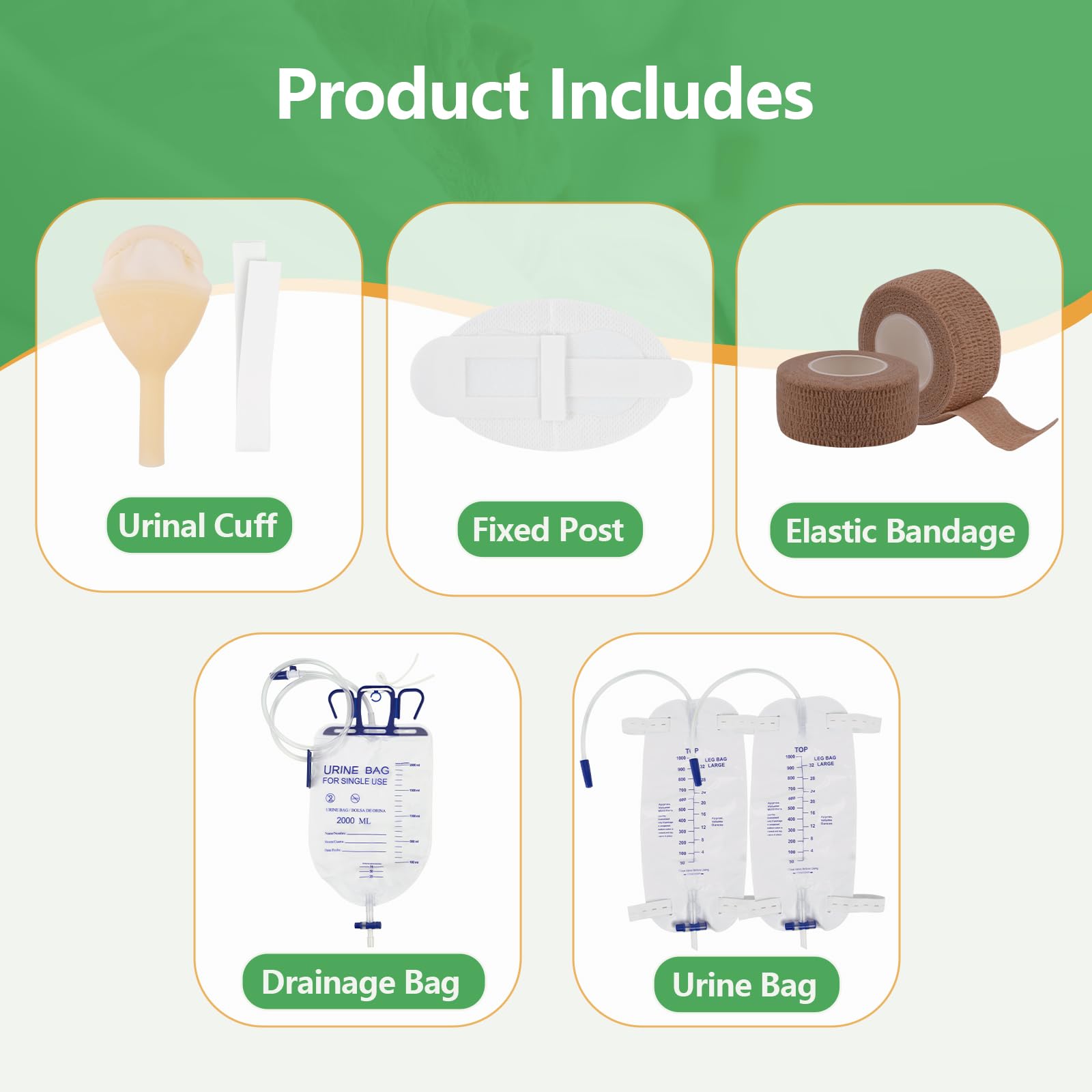 GRLEAYIE 1000ml leg bags offering secure drainage for daily use