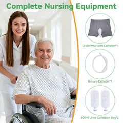 GRLEAYIE wearable urine collection bag with silicone cup, comfortable wear