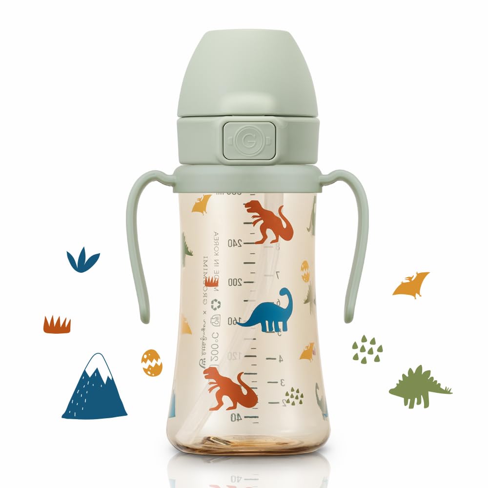 GROSMIMI 10-ounce toddler cup is ideal for on-the-go hydration.
