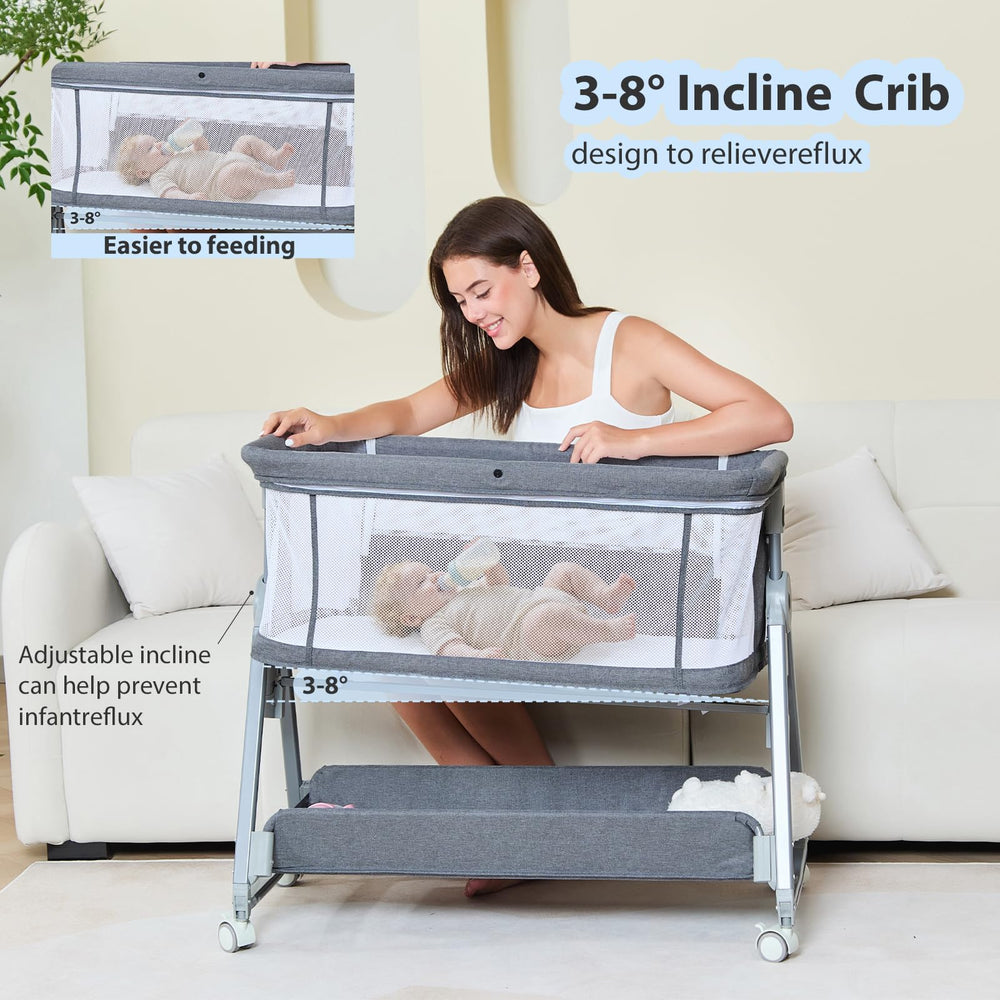Grobeybees large under-basket storage keeps essentials within reach