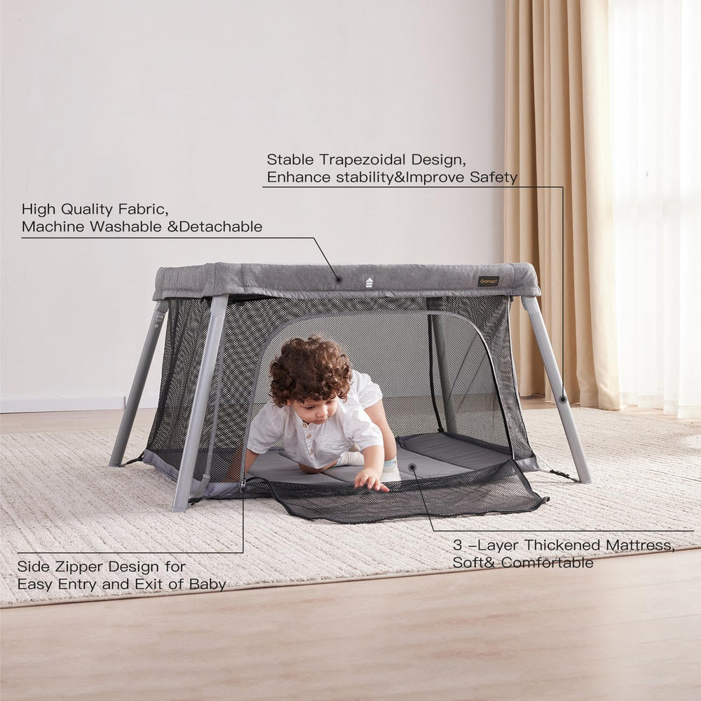 Gromast playpen mode creates a secure space for supervised play.