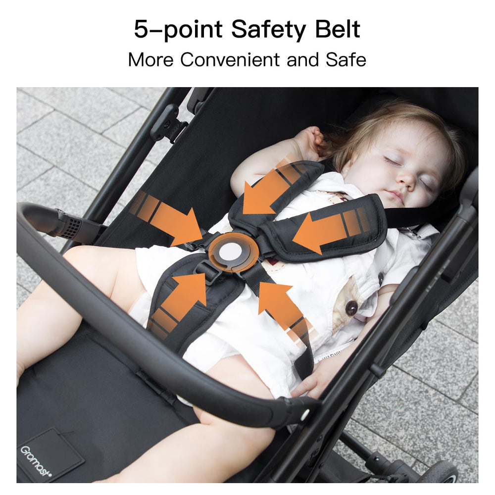 Gromast Adjustable recline for growing toddlers