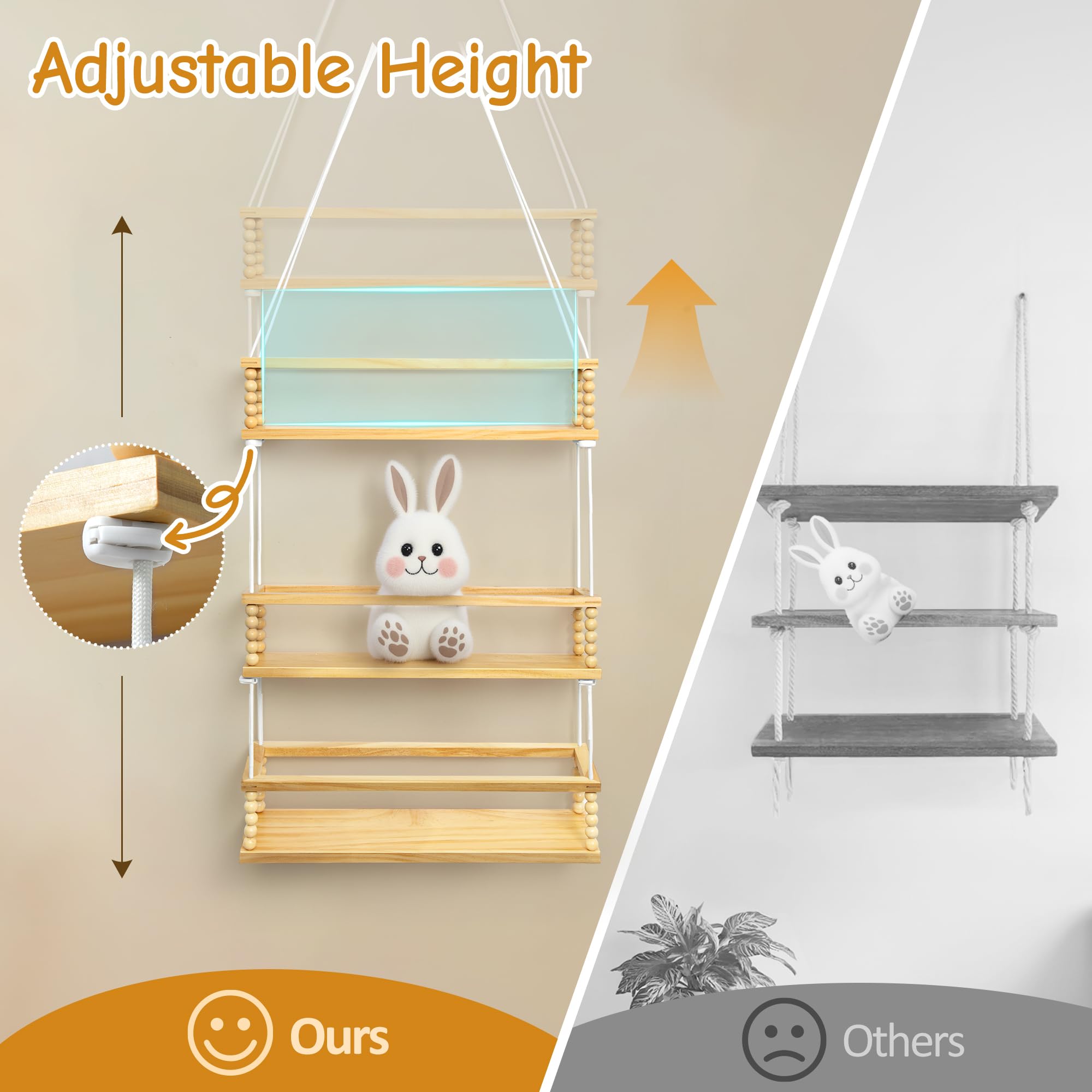 Gronda plush holder for nursery decor creates cozy storage