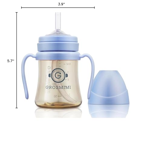 GROSMIMI PPSU, BPA-free material is microwave and top-rack dishwasher safe