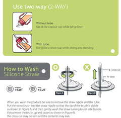 GROSMIMI two-way use lets spout or straw drinking while lying or sitting