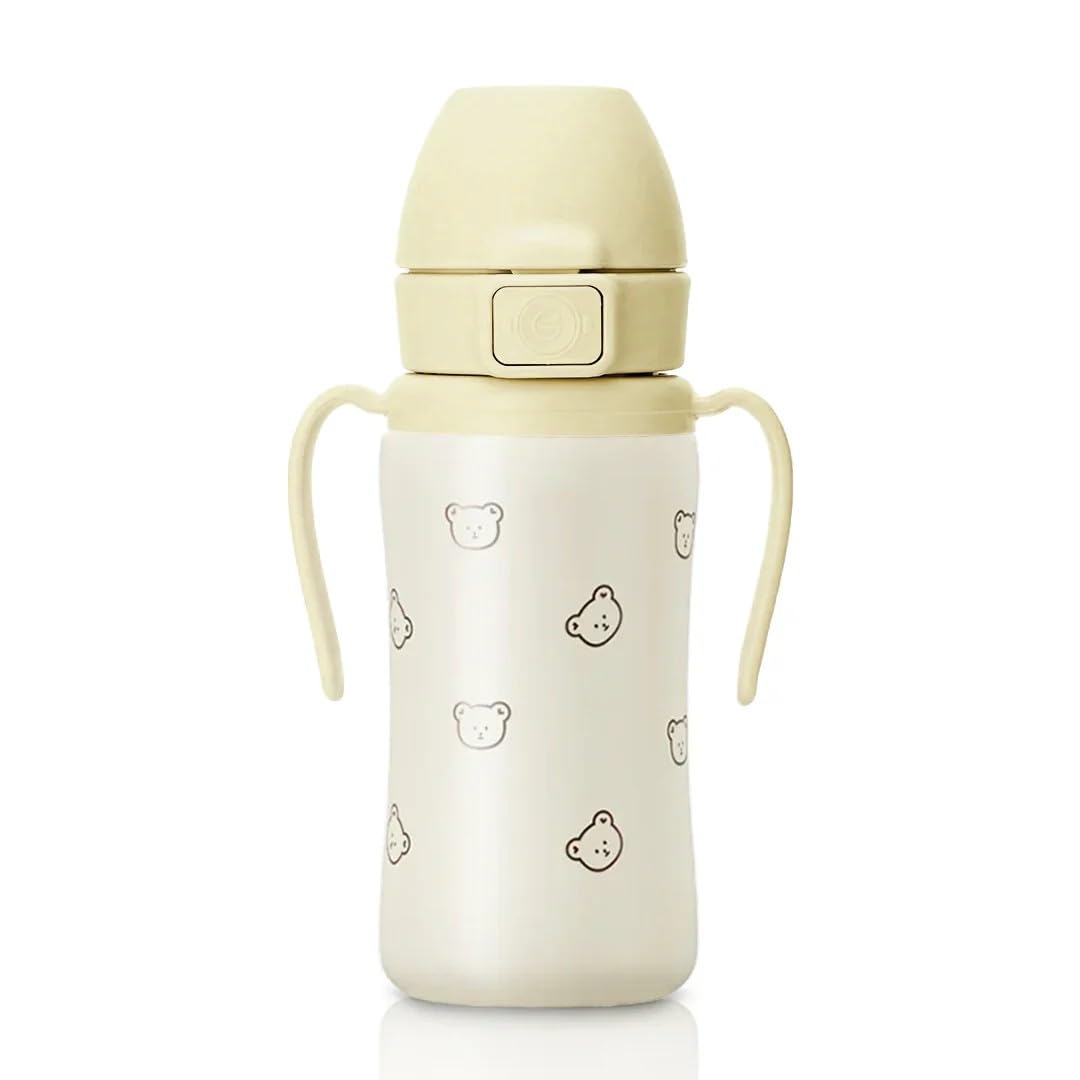 GROSMIMI bear-design spill-proof cup for toddlers during play