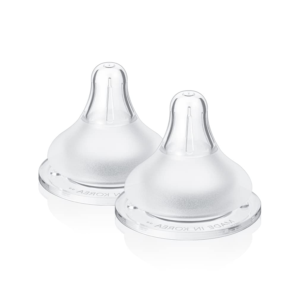 GROSMIMI Easy Bottle Nipple stage 2-3 to 5 months with anti-colic design for smoother feeds.