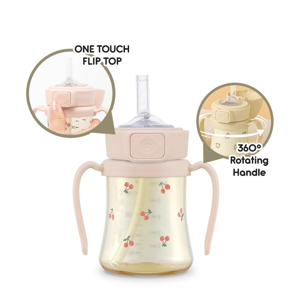 GROSMIMI 10 oz capacity cup ideal for toddlers on the go.